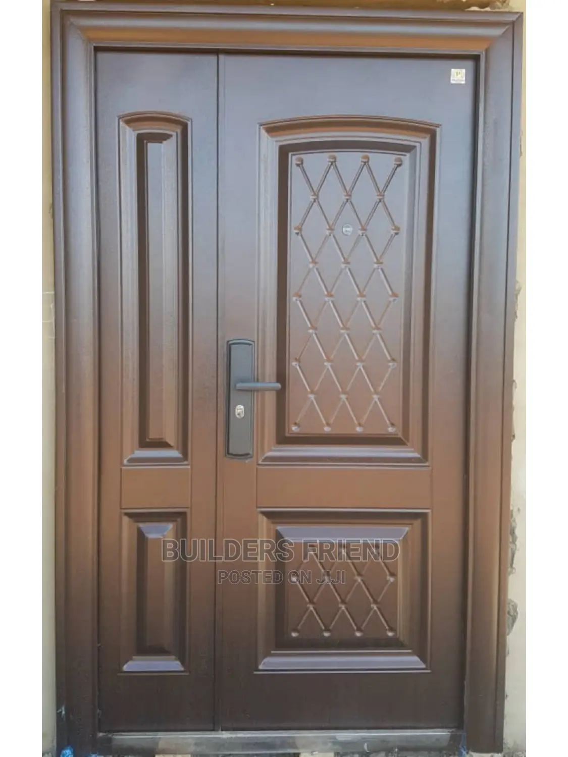 New One and Half Standard Steel Metalic Security Door Set
