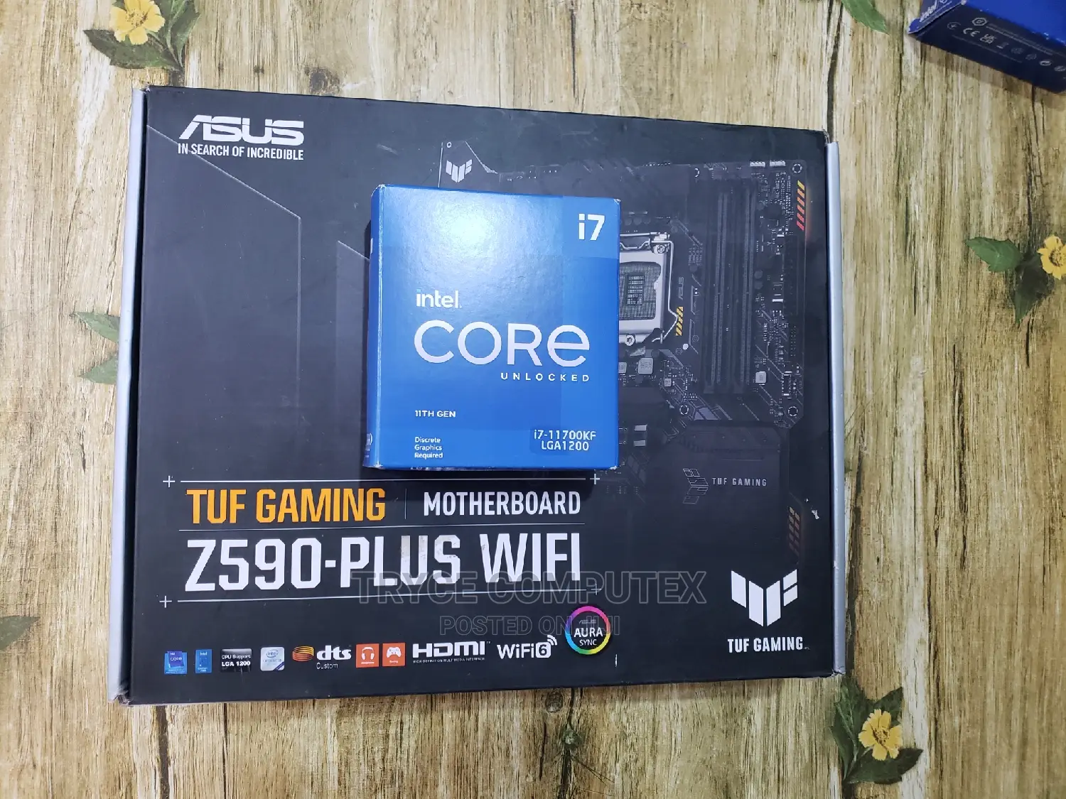 Intel Core I7 11700k Cpu Asus Z590 Plus Wifi Motherboard