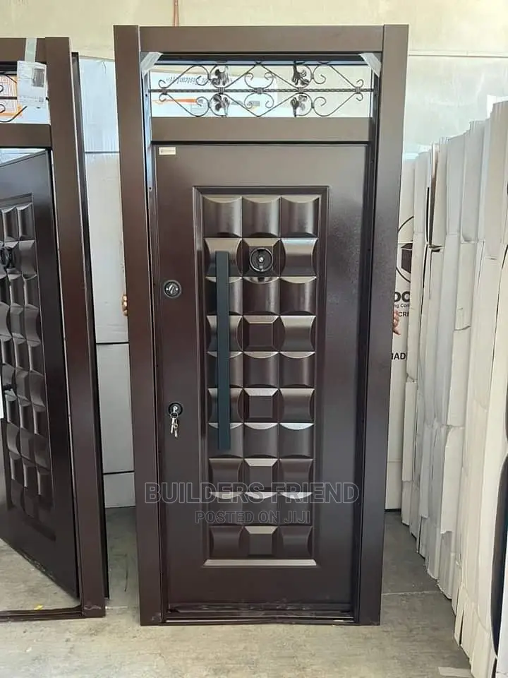 Fanlight 8ft Full Metallic Turkey Single Security Door