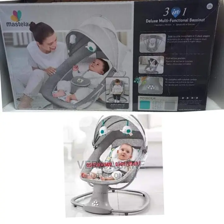 Baby Swing, 3in1 Mastela Deluxe Multi Functional Bassinet