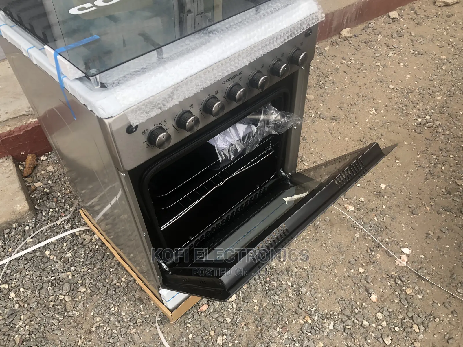 Gosonic GGO-4060 60x60 Free Standing Glass Door Oven