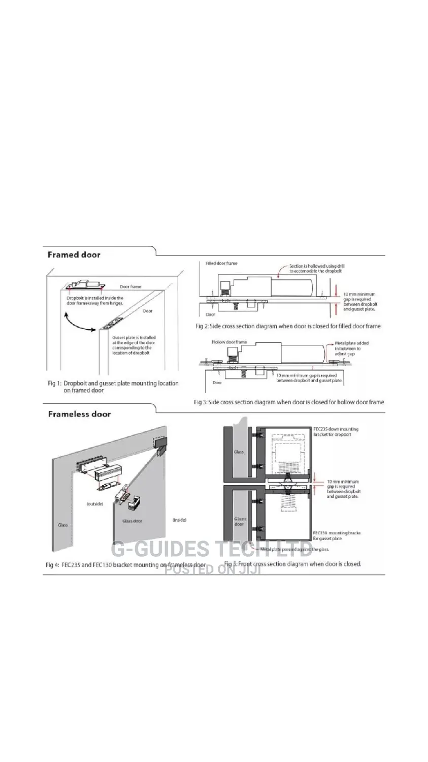 Electric Bolt Lock, 12v DC Electric Drop Bolt Lock