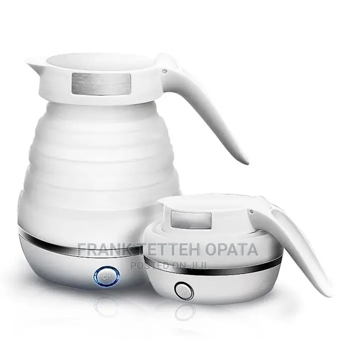 Electric Foldable Silicon Kettle 0.6L -White