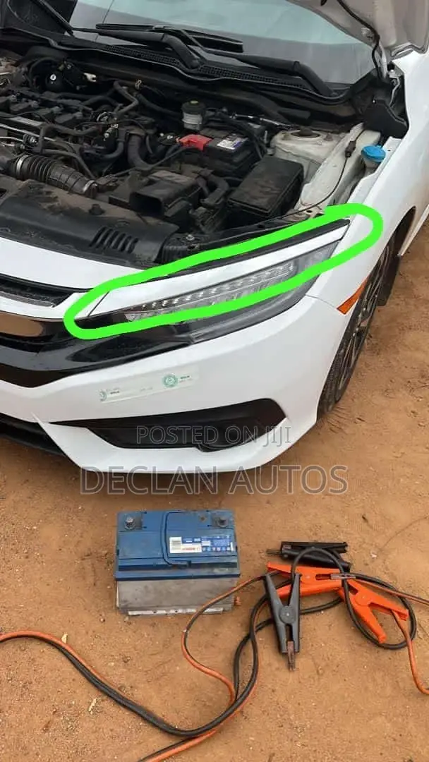 Honda Civic Headlights Shining