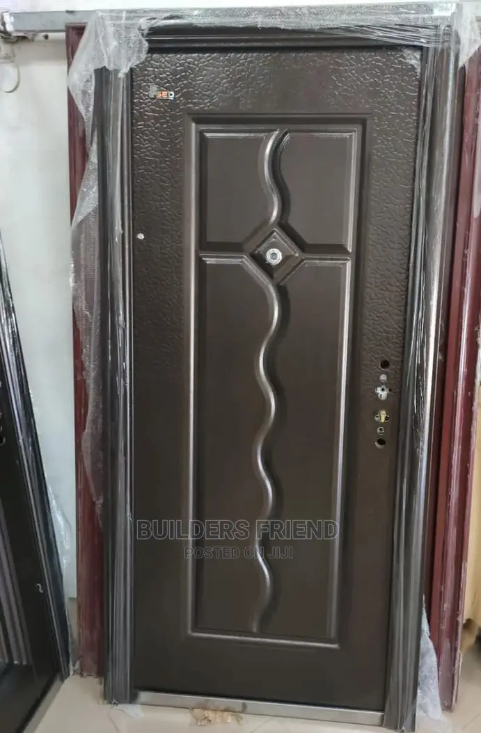 New Stainless Steel Metallic Standard Security Door+7keys