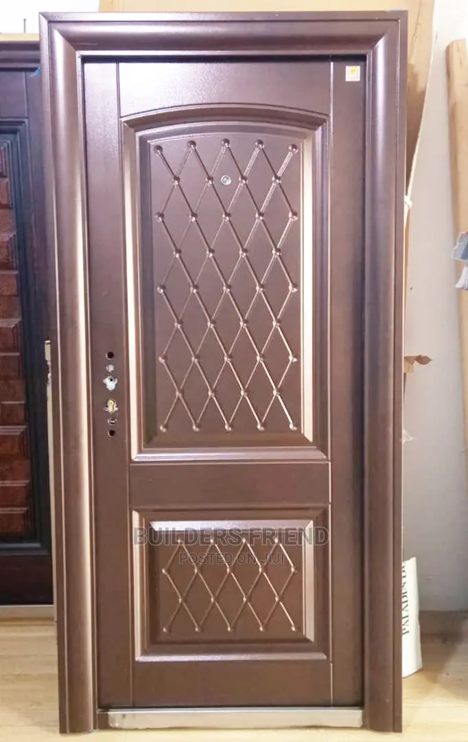 New Stainless Steel Single Standard Security Door+Handle+Key