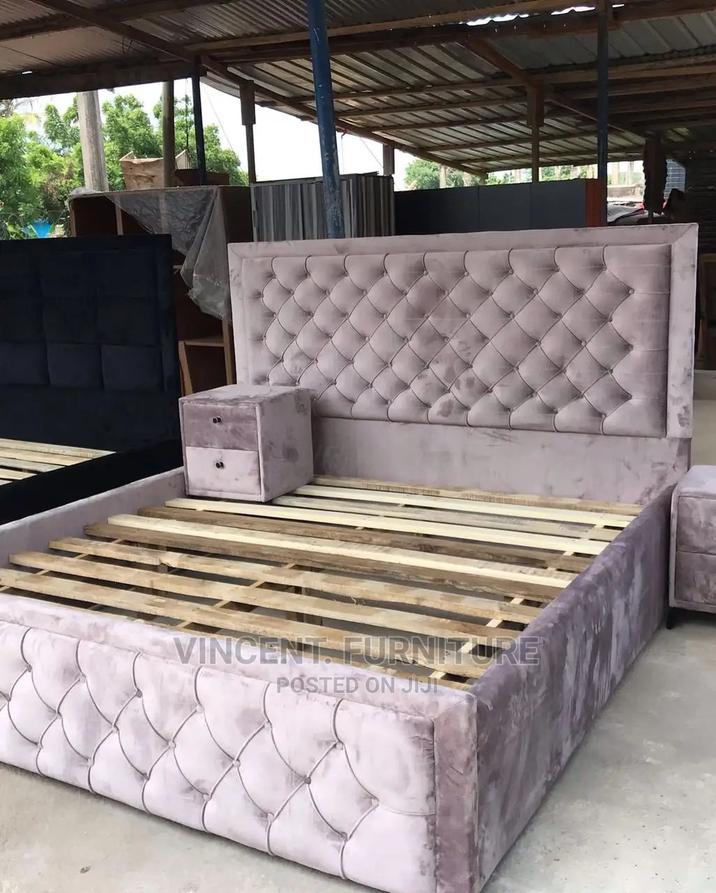 Queen Size Bed and Ottoman Available