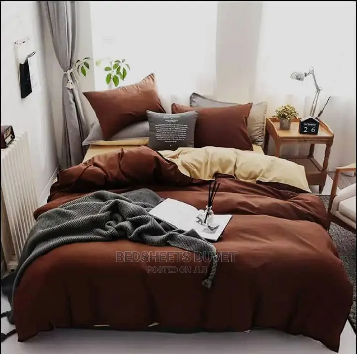 6 Pieces Plain Bedsheet Set