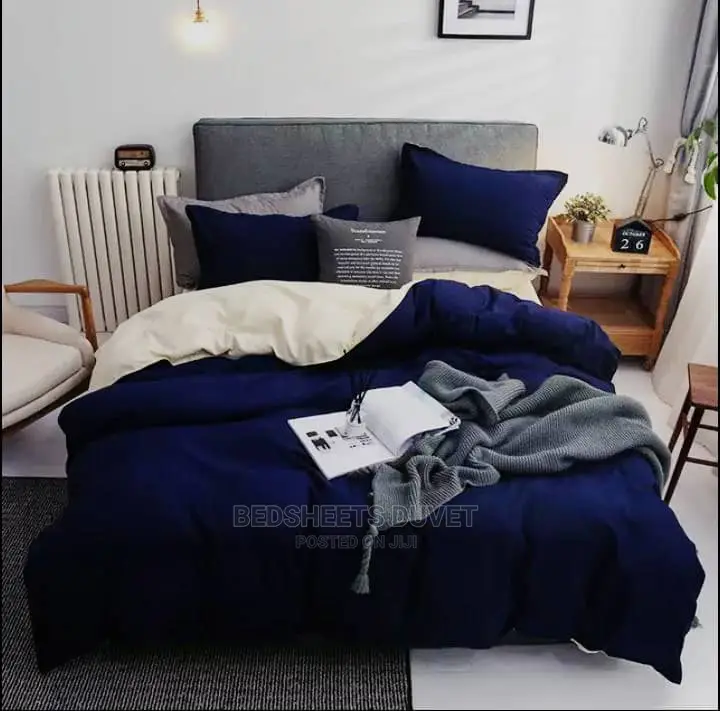 6 Pieces Plain Bedsheet Set