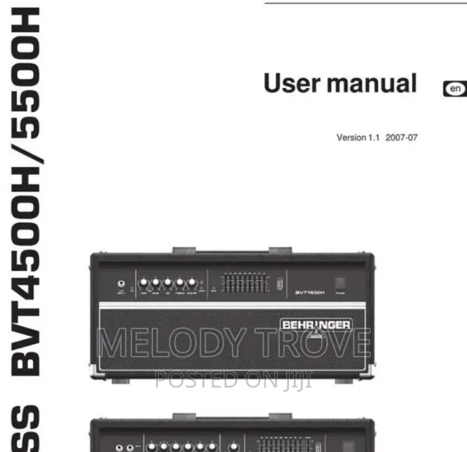 Behringer Ultrabass Bvt4500h