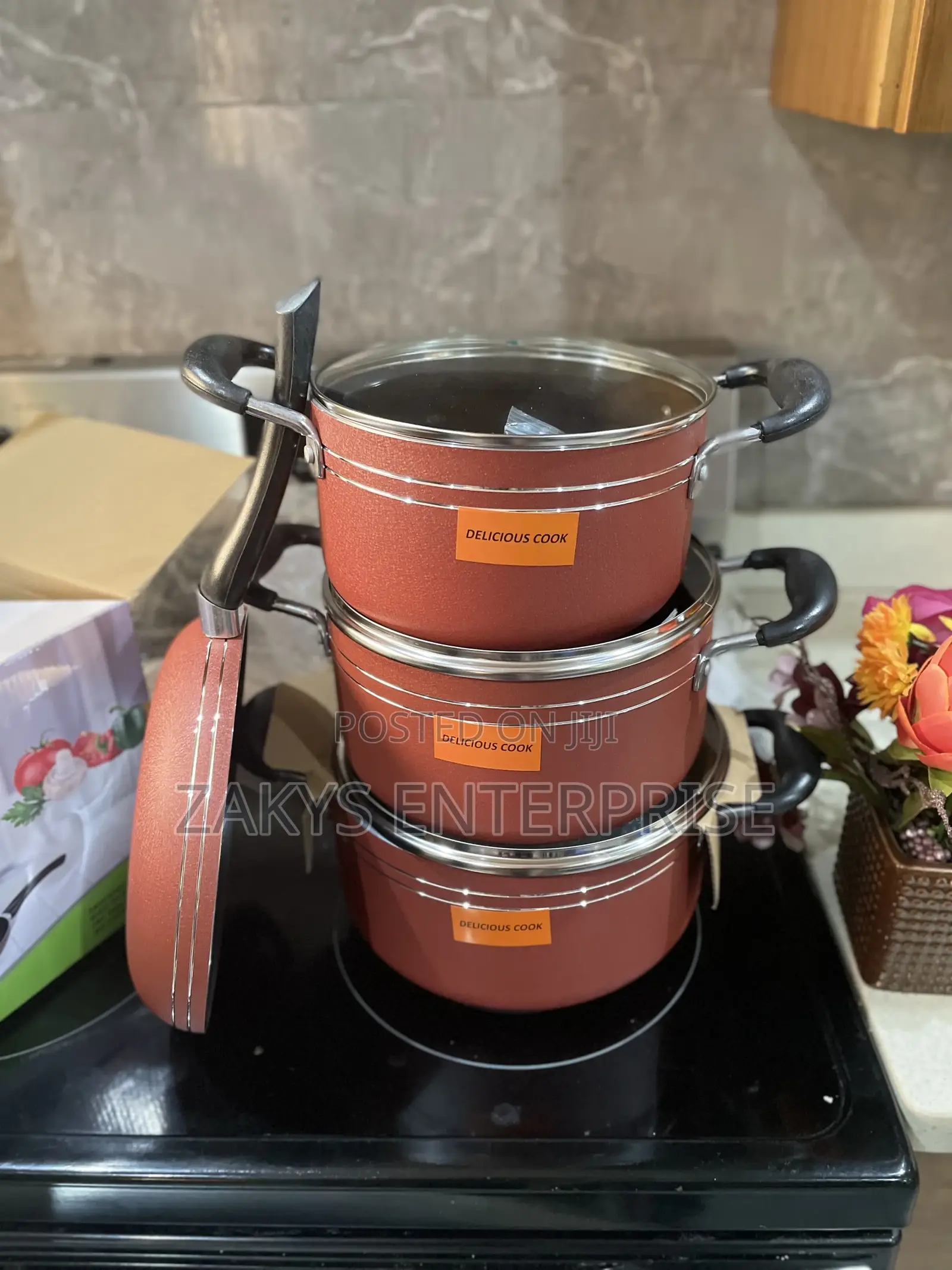Non Stick Saucepan Set 7pcs