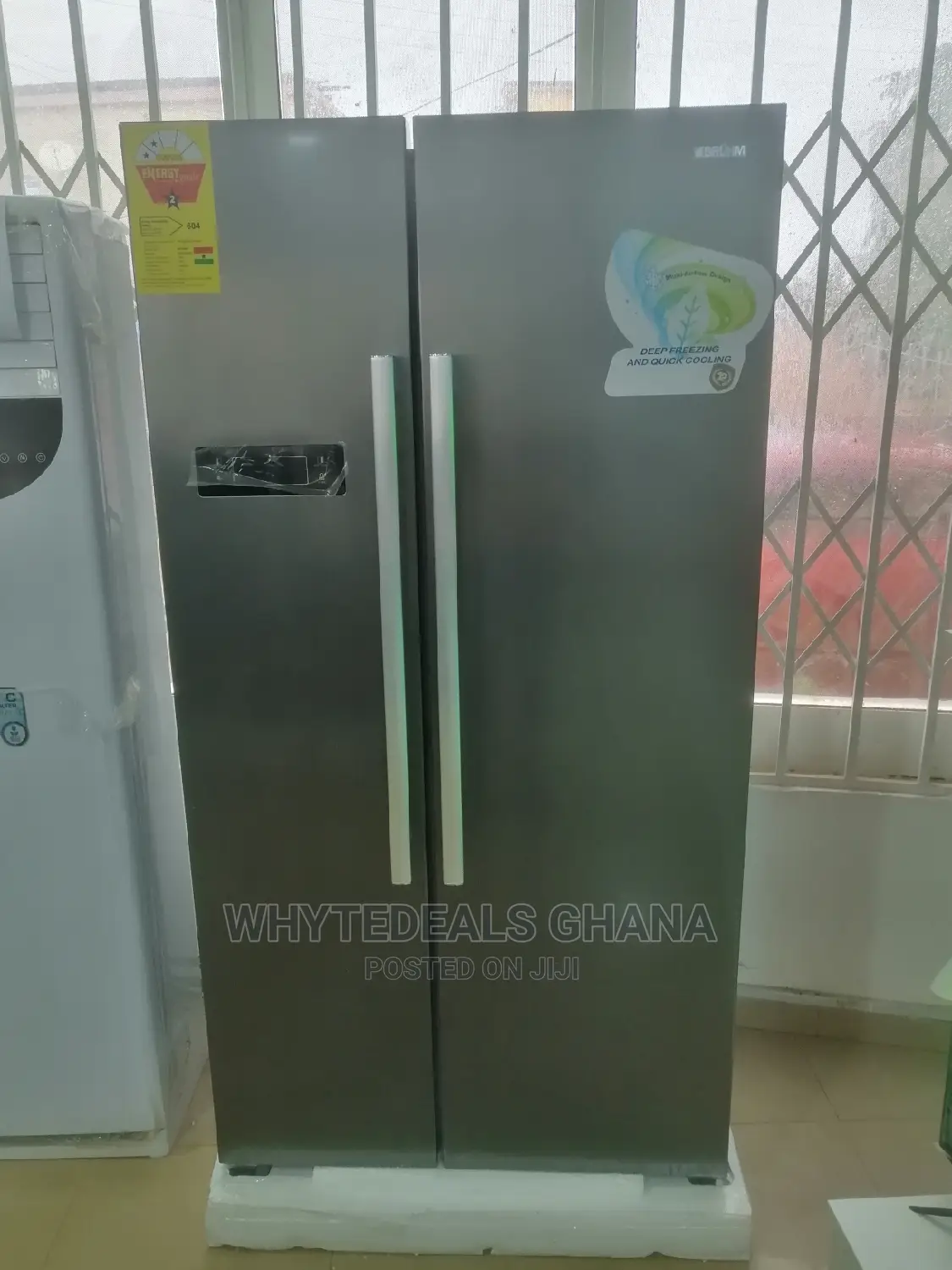 Side-By-Side Bruhm Energy Saving Refrigerator 429ltrs