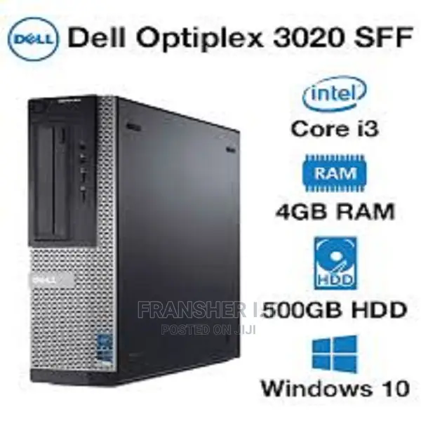 Desktop Computer Dell OptiPlex 3020 4GB Intel Core I3 HDD 500GB