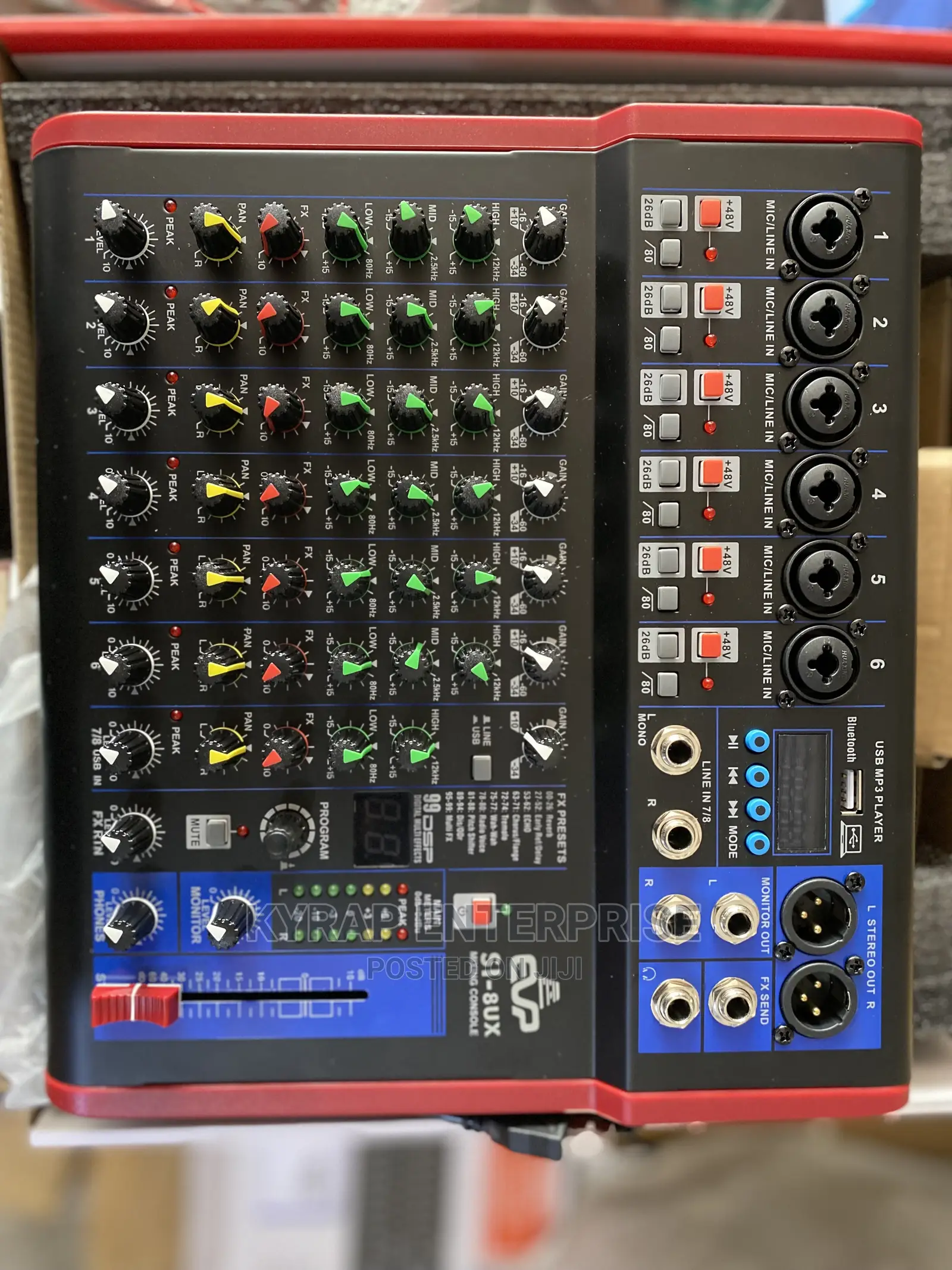 8 Channel Mixer With Sound Card