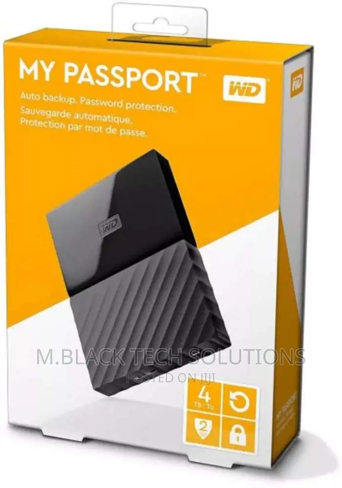 4tb Wd Passport External Hard Drive