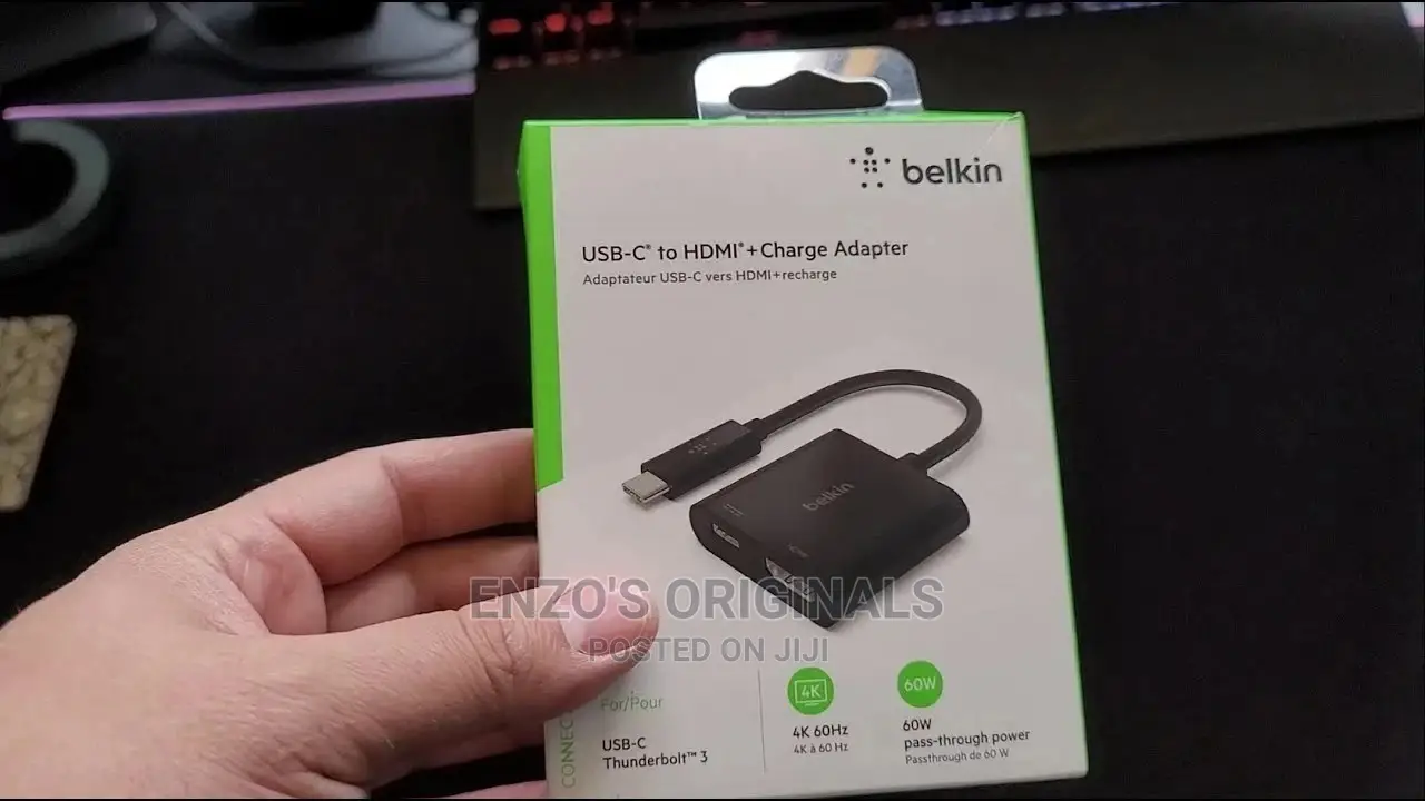 Type C or USB-C to HDMI + PD Charge Adapter Belkin Branded