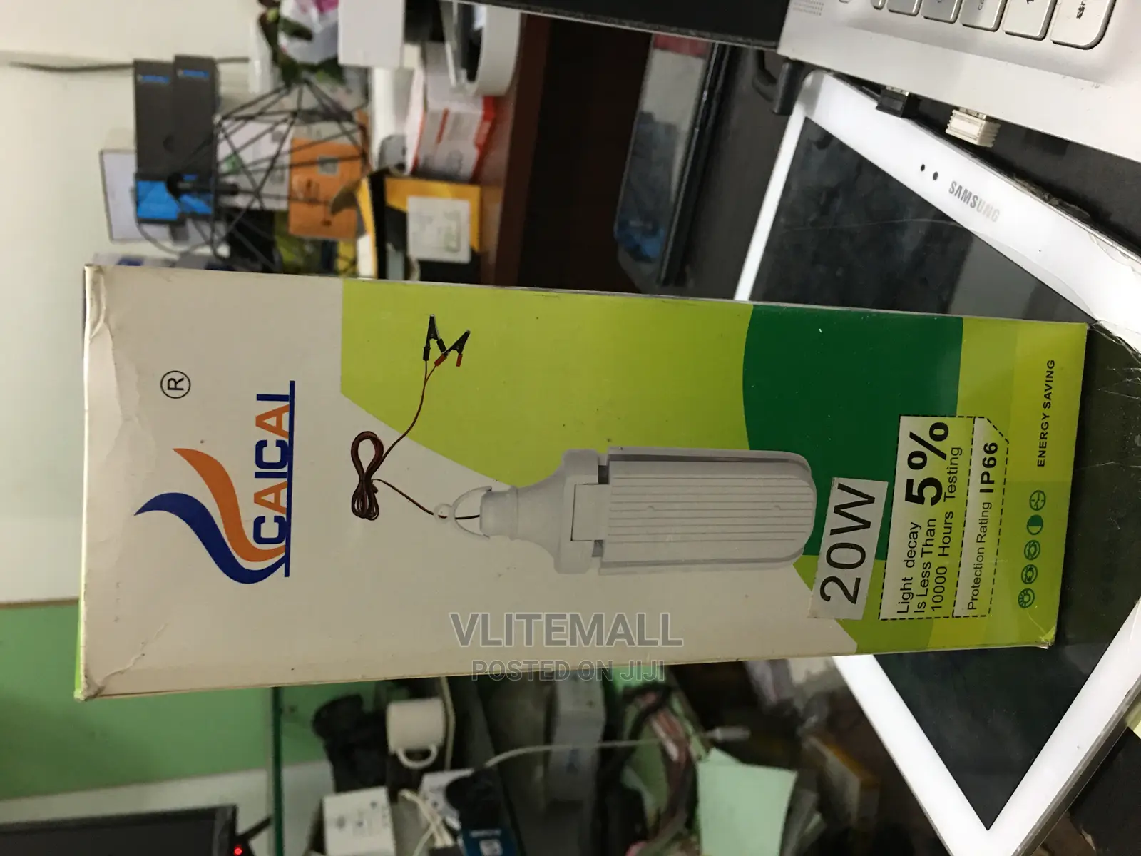 DC Caical 20W Solar Led 3 Blade Solar Bulb