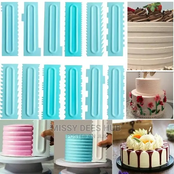 Cake Decorating Tool / Scraper - 4pcs