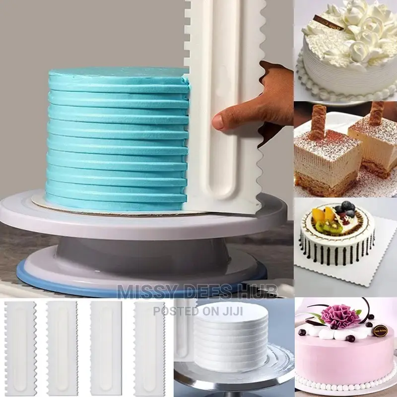 Cake Decorating Tool / Scraper - 4pcs