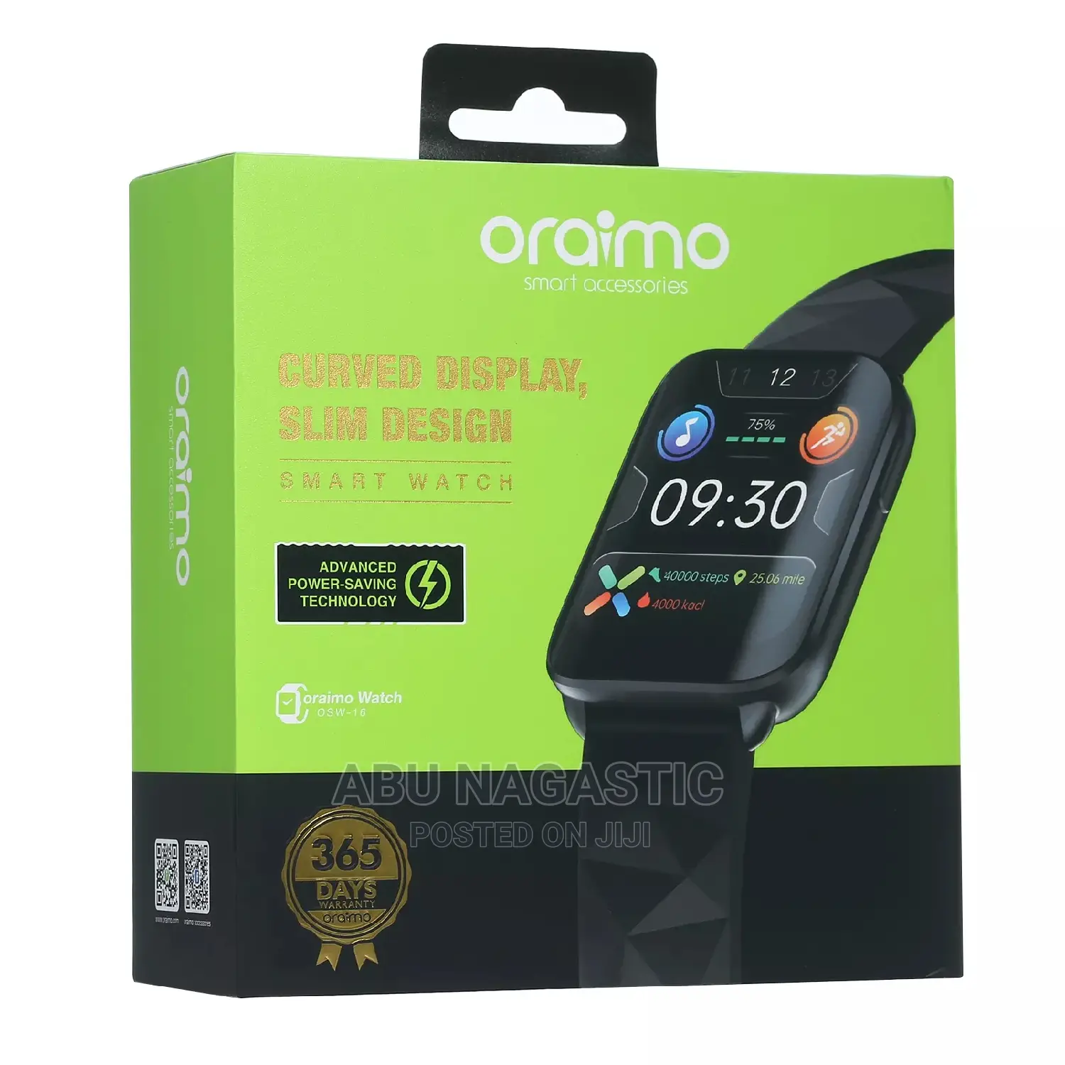Original Oraimo OSW-16P Smart Watch 1.69 IPS Screen