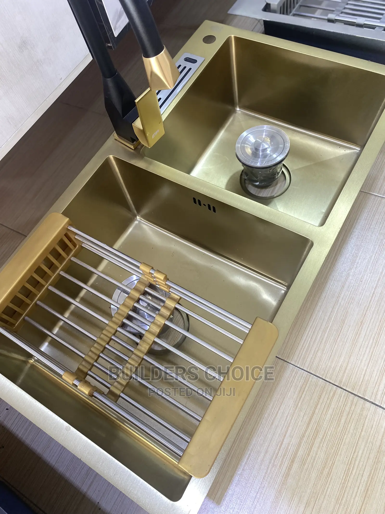 Gold and Black _Kitchen Sink _With Accessories