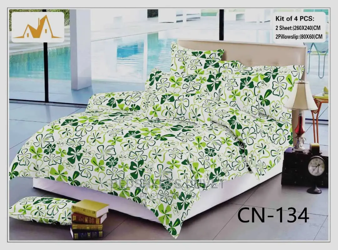 1 Bedsheet and 2 Pillow Cases
