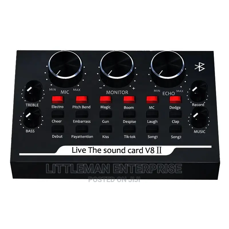 Bm800 Recording Microphone With V8 Sound Card Set