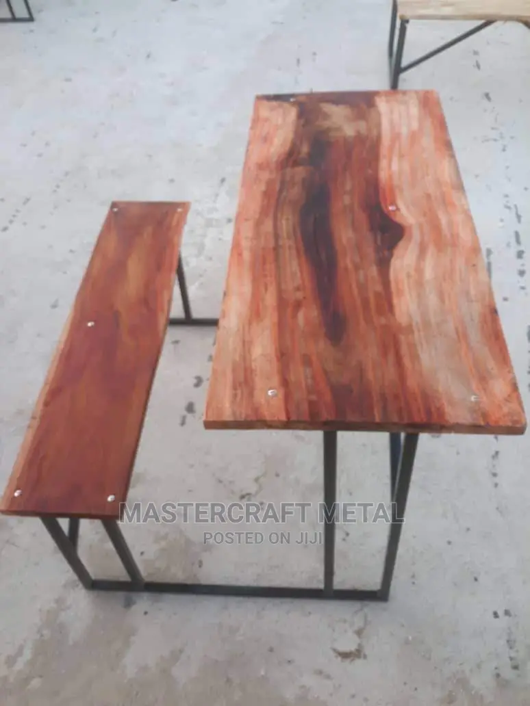 Metal Desk/Wooden Frame Rose Top