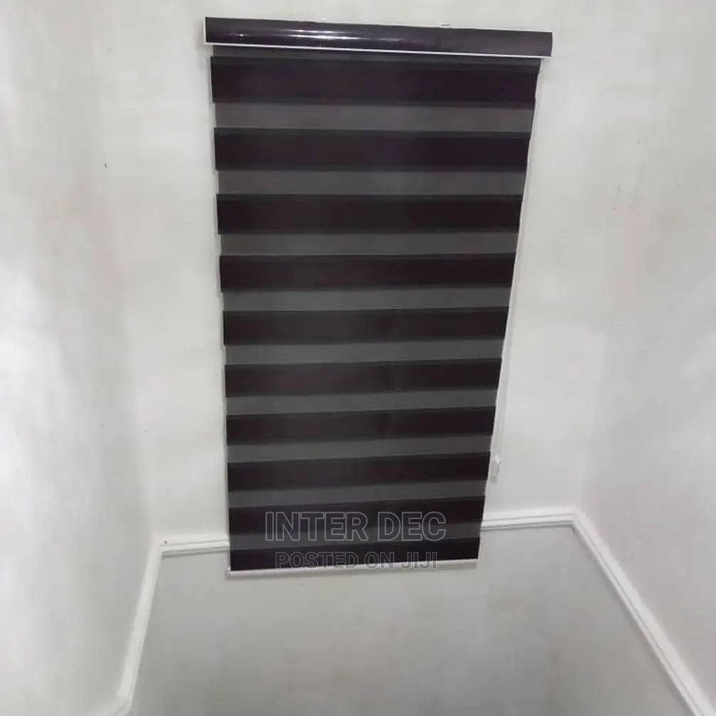 Lovely Black Zebra Blinds Curtains