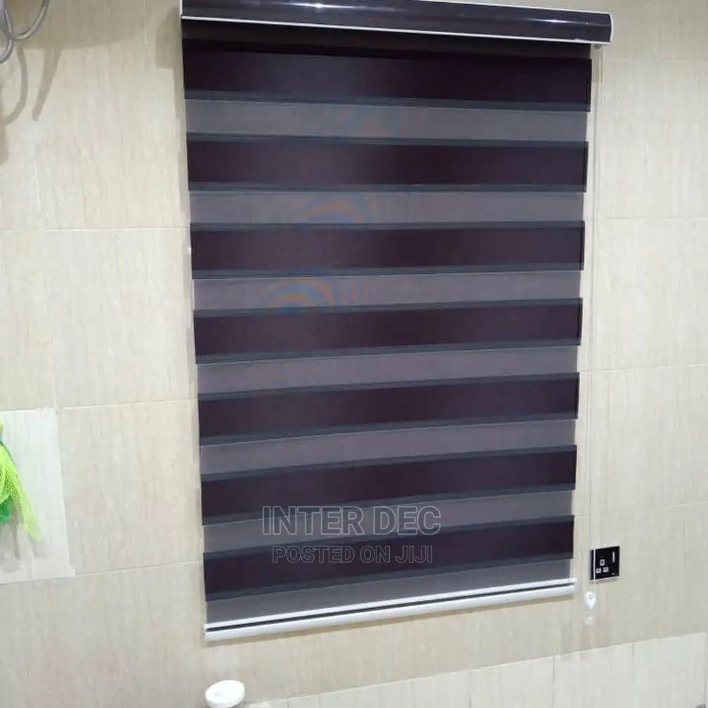 Lovely Black Zebra Blinds Curtains