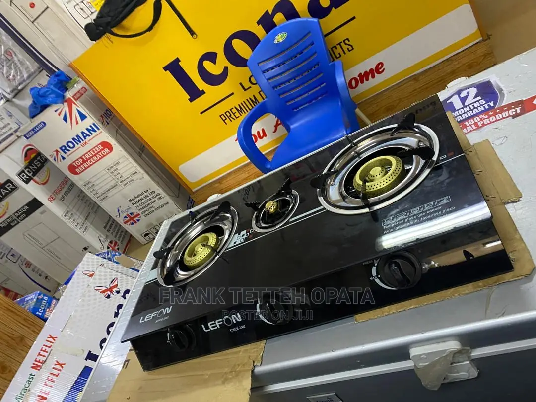Lefon Glass 3 Burner Stove