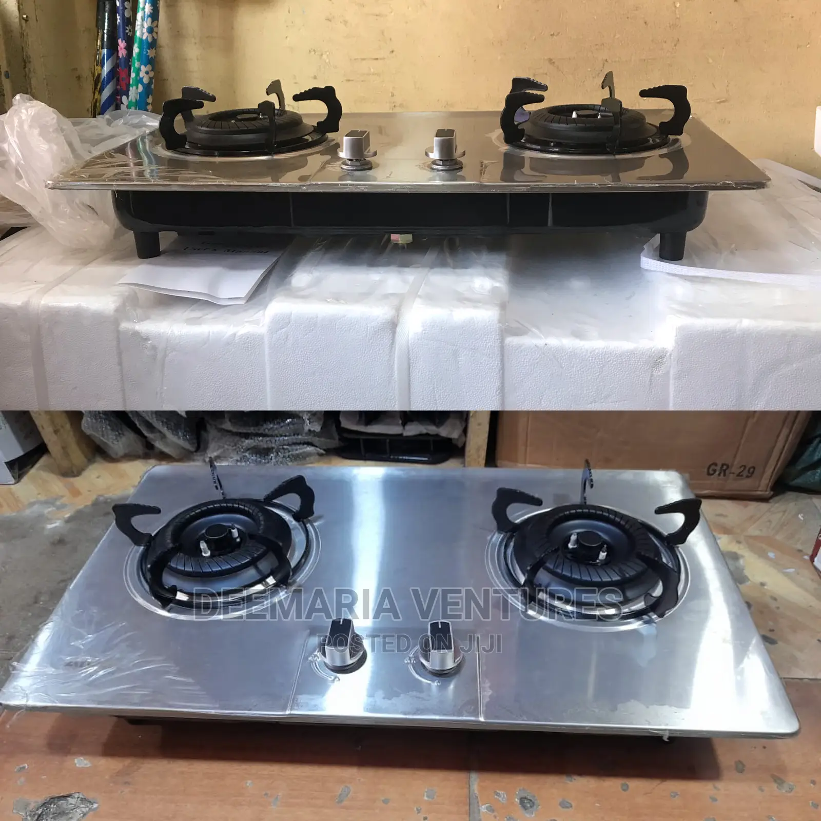 AYGAZ Built in 2 Burner Auto Ignition Stainless Top Gas Hob