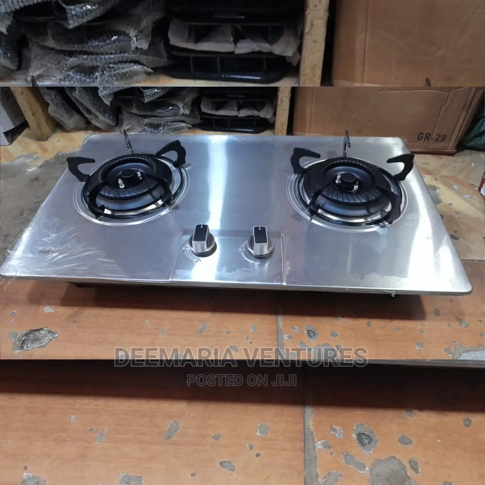 AYGAZ Built in 2 Burner Auto Ignition Stainless Top Gas Hob