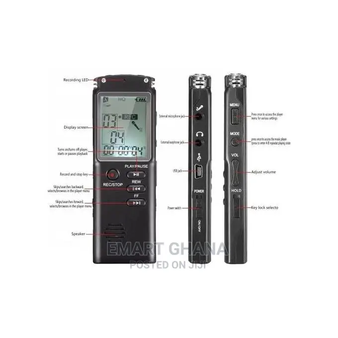 8G Rechargeable Recording Pen Digital Voice Recorder Audio