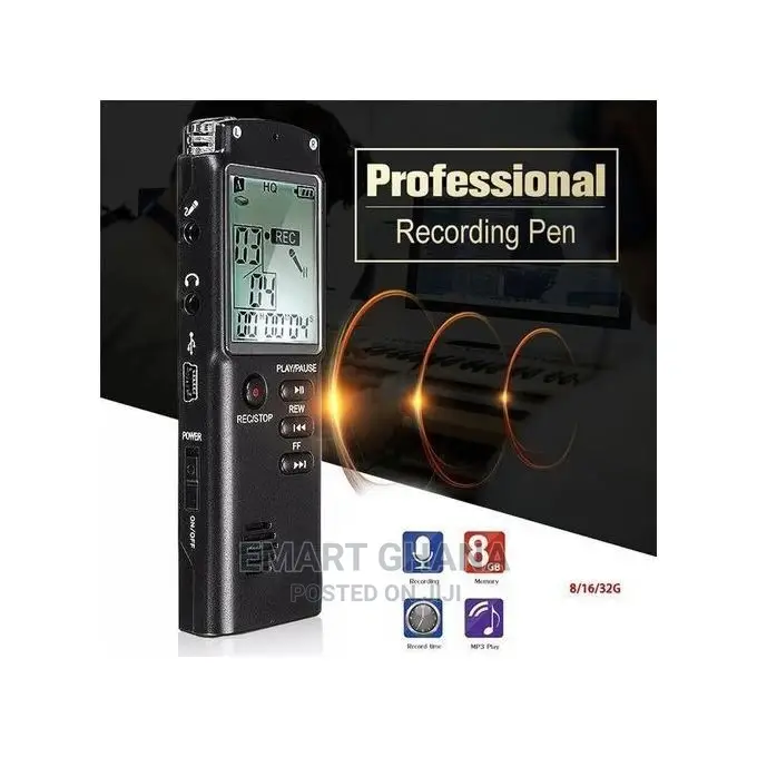 8G Rechargeable Recording Pen Digital Voice Recorder Audio