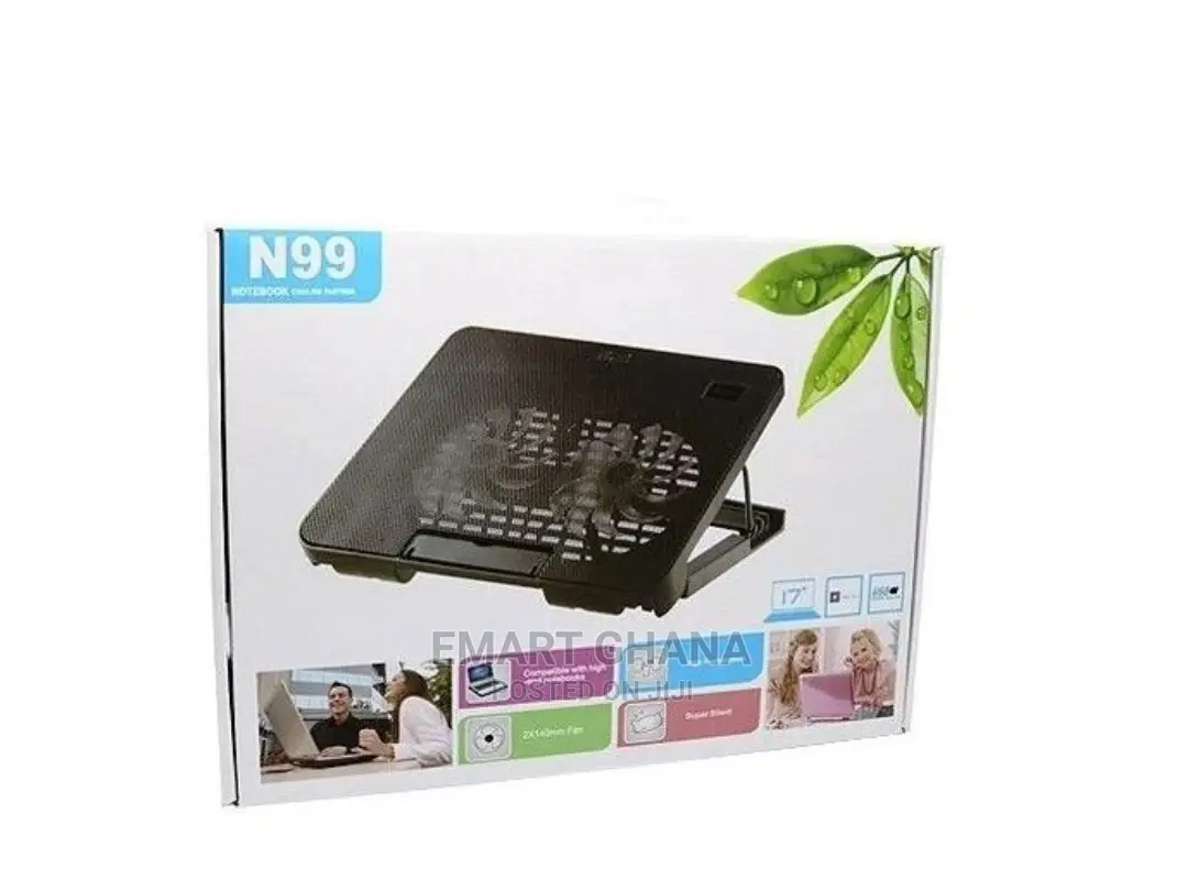 Laptop Cooler With Stand - Black