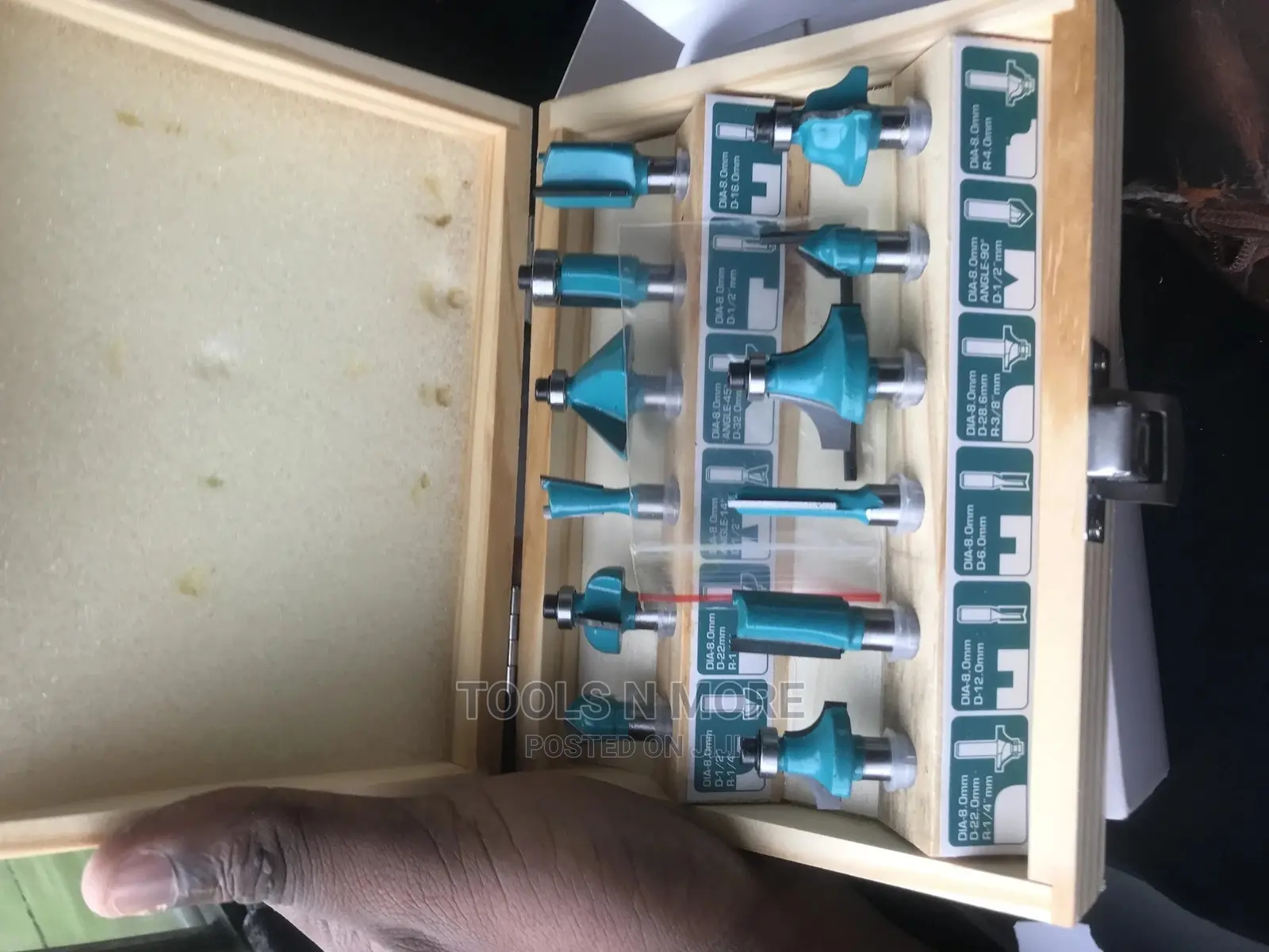 TOTAL Router Bit Set 8mm