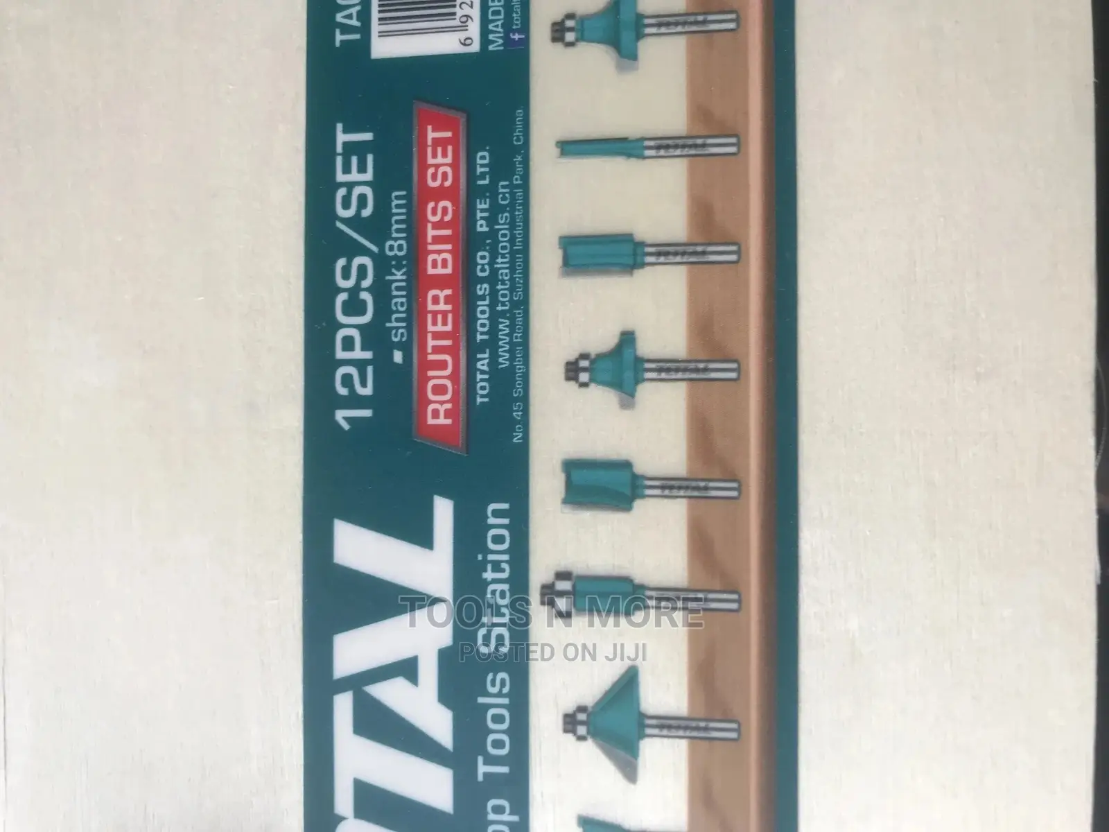 TOTAL Router Bit Set 8mm