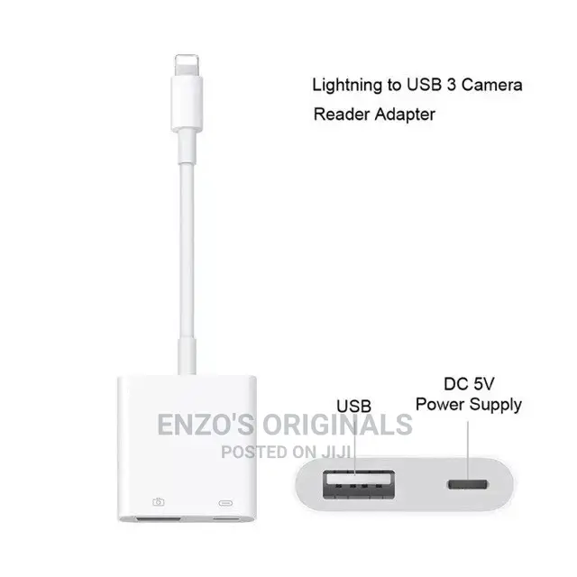 Ligtning To Usb 3 Camera Adapter 100% Original Ios Certified