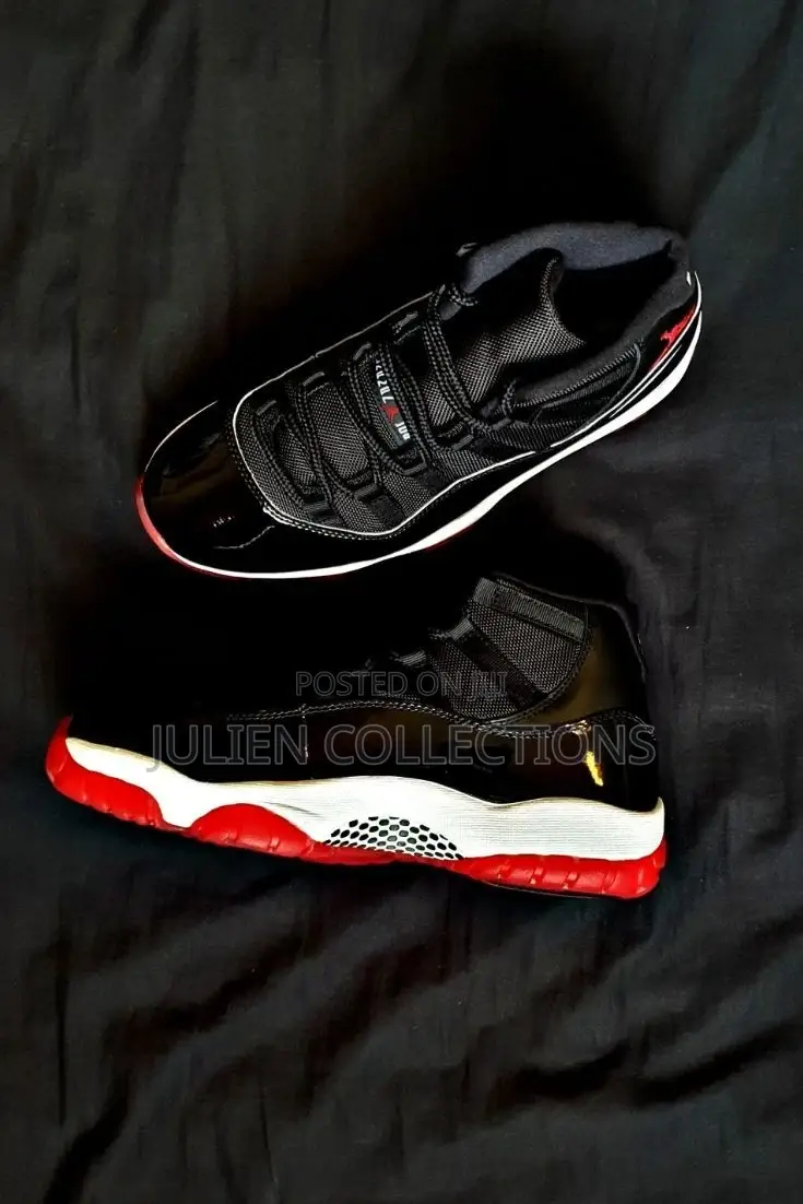 Jordan 11 Retro Mirror Black and Red