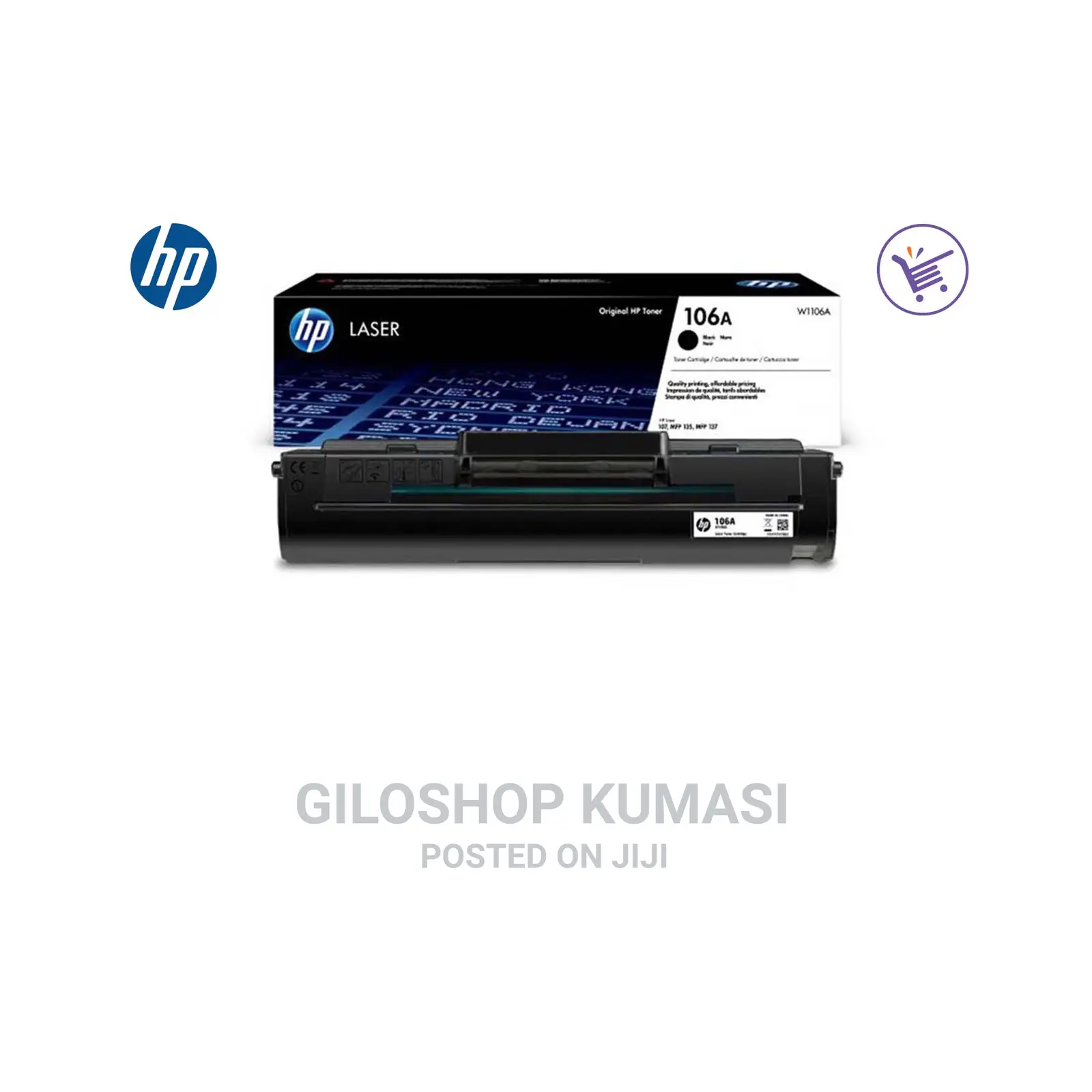 Hp W1106a 106a Laser Toner Cartridge -Black