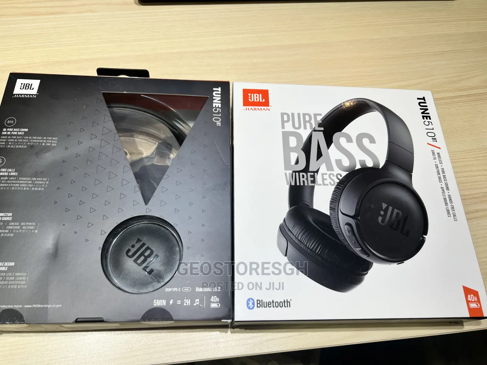 JBL Tune 510bt Wireless on-Ear Headphones With Pure Bass
