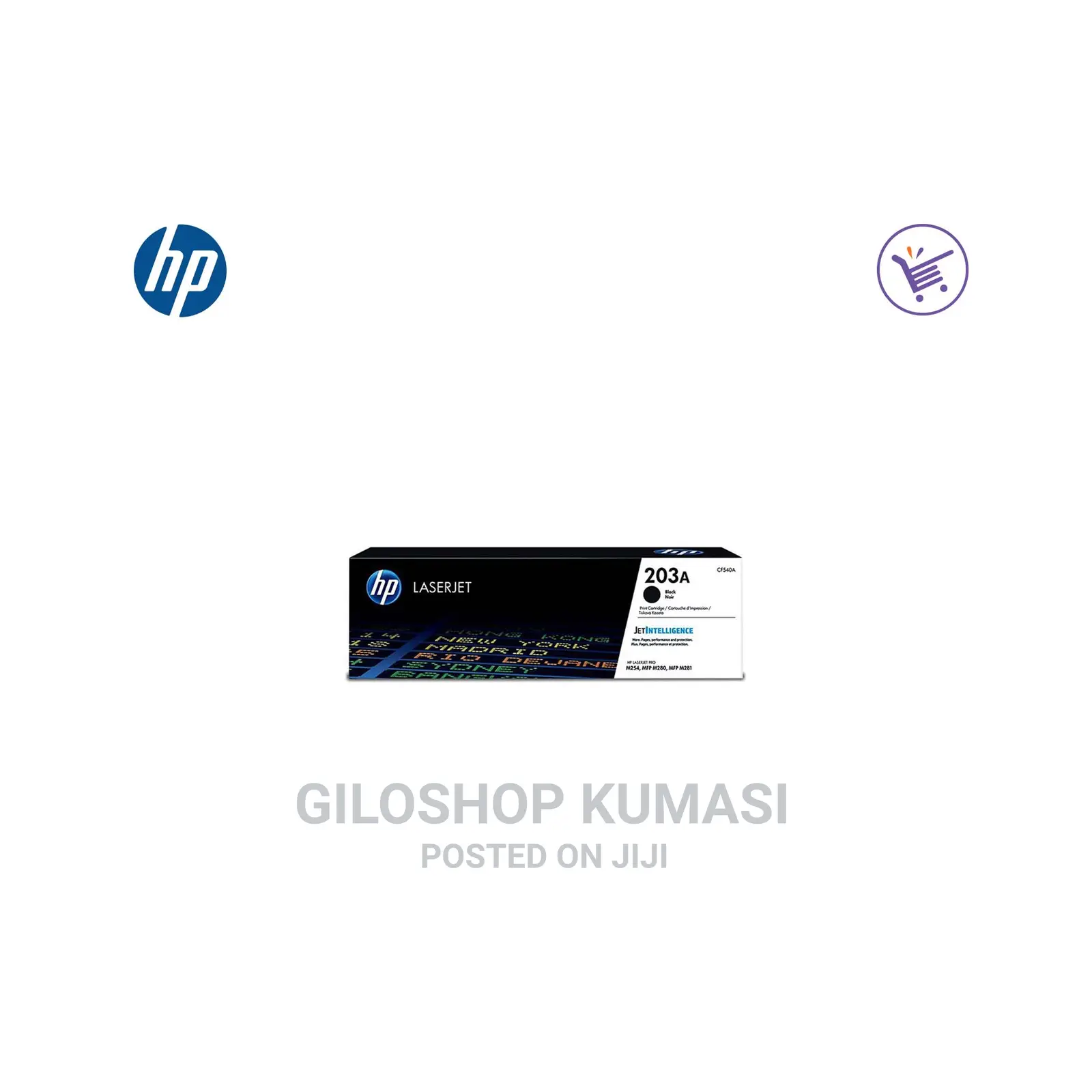 Hp CF540A 203A Laserjet Toner Cartridge - Black