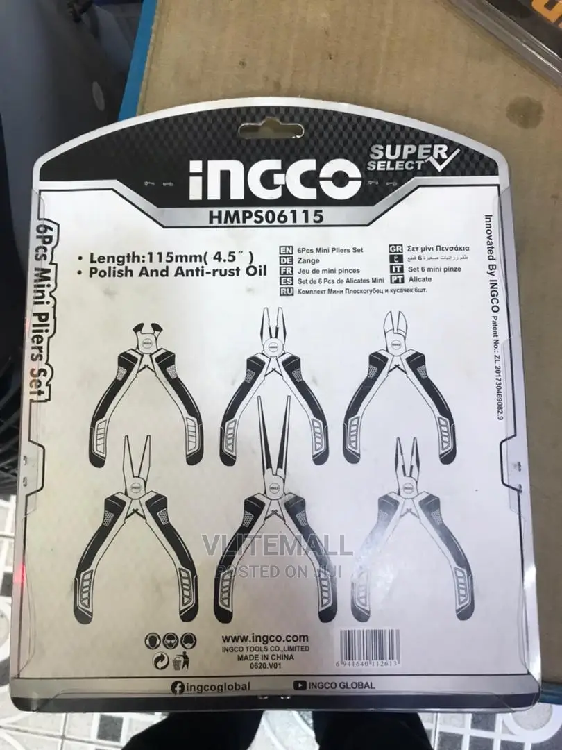 6 Pieces Mini Plier Set