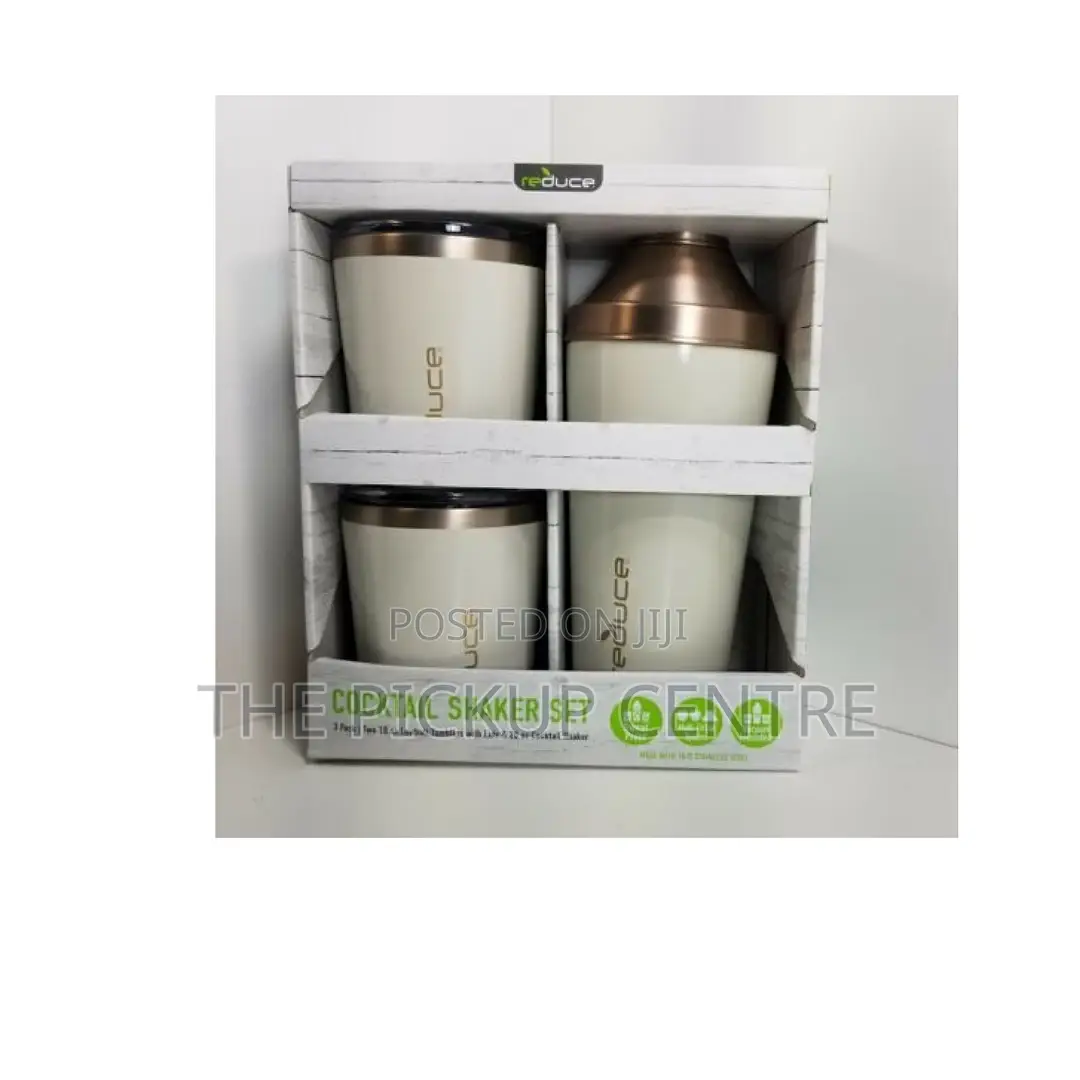 NEW Reduce Cocktail 3-Piece Shaker Set With 10-Oz. Lowball