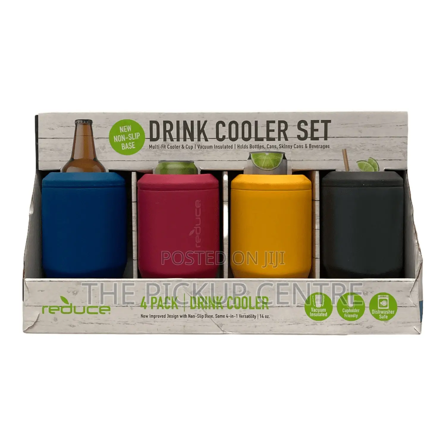 Reduce Vacuum Insulated 14oz Drink Cooler Set, 4 Pack