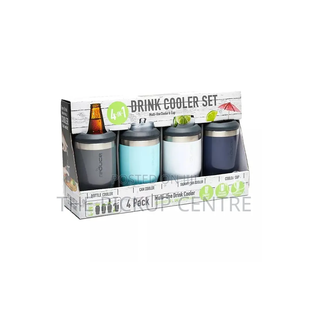 Reduce Vacuum Insulated 14oz Drink Cooler Set, 4 Pack