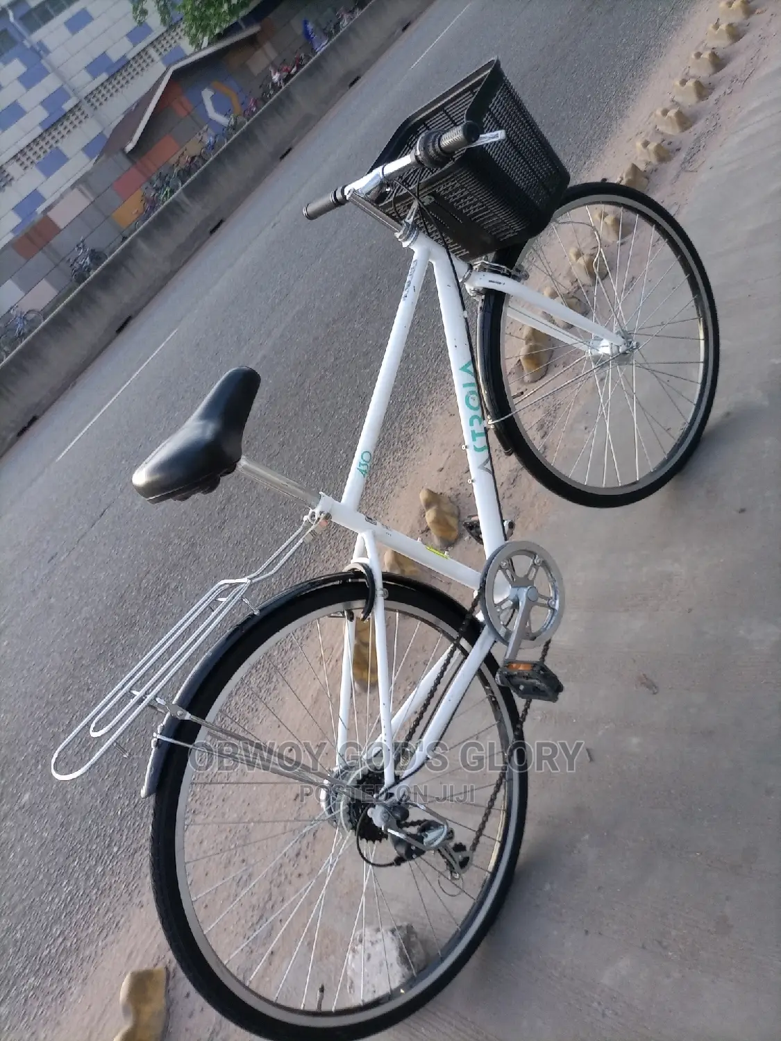 White Jet Carrier Bike