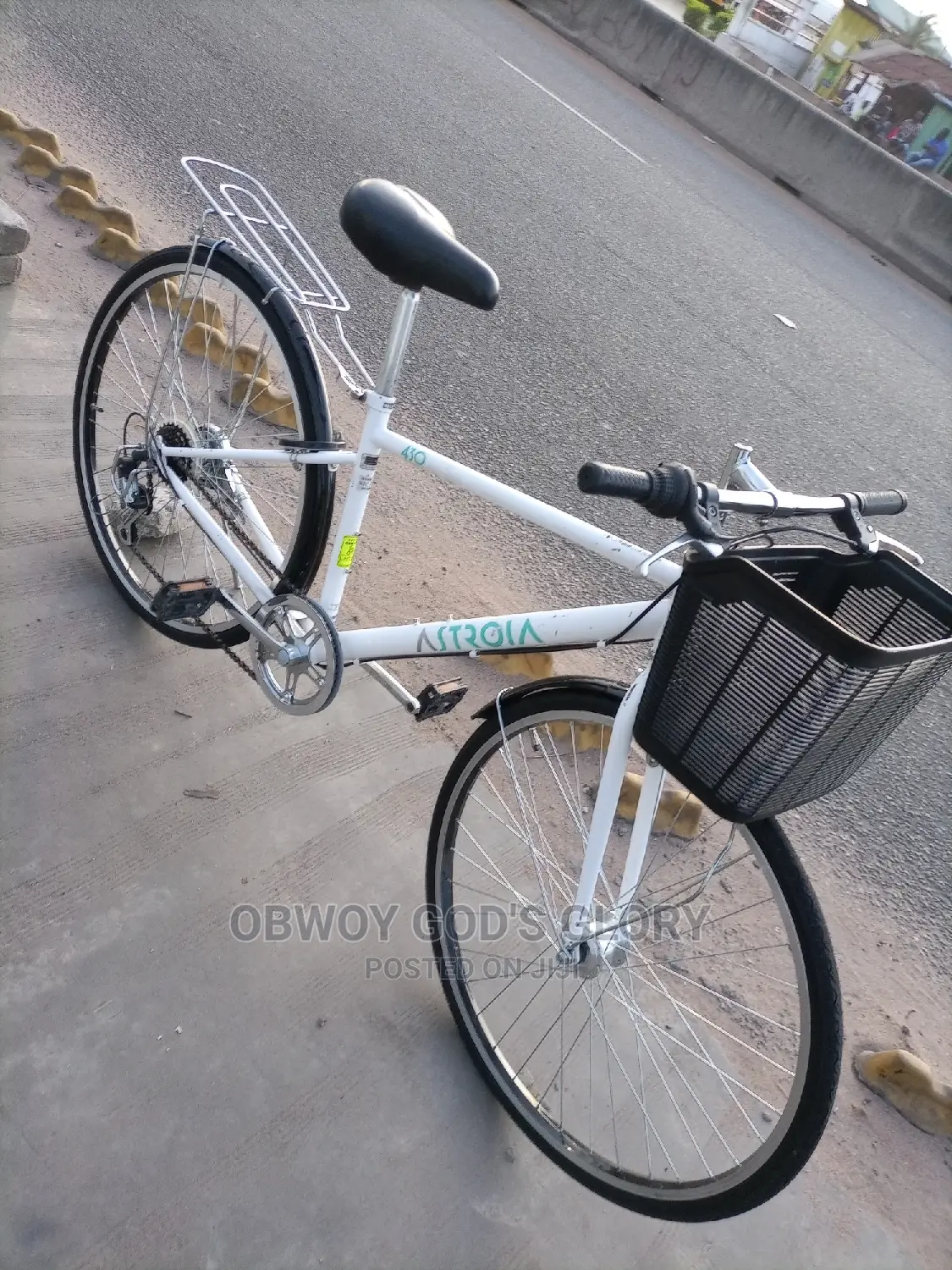 White Jet Carrier Bike