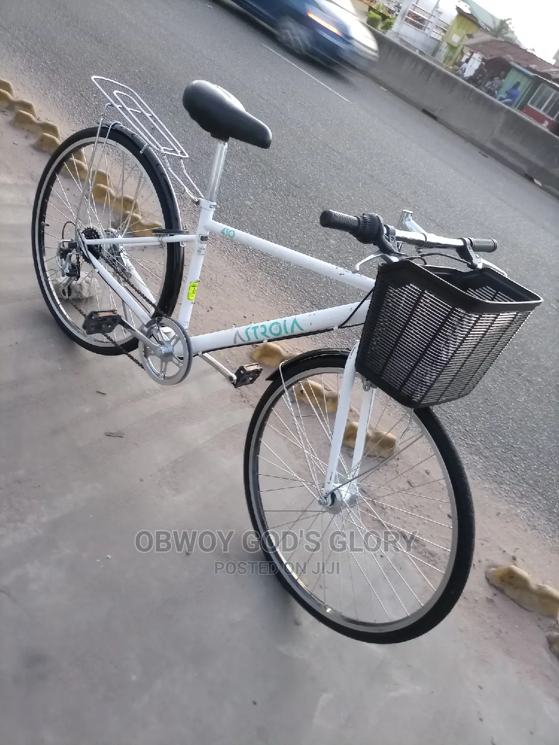 White Jet Carrier Bike